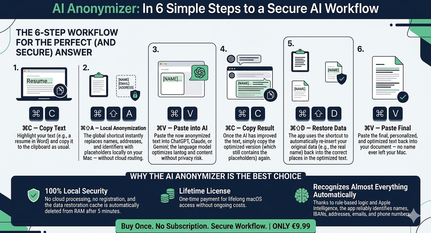 Preview of the 6-step workflow diagram